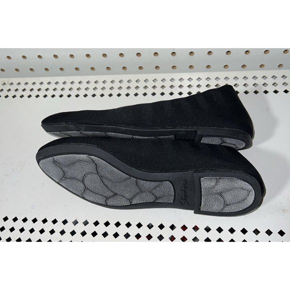 Skechers Cleo Bewitch Womens Slip On Ballet Flats Size 7 Black Memory Foam Knit - Picture 6 of 8